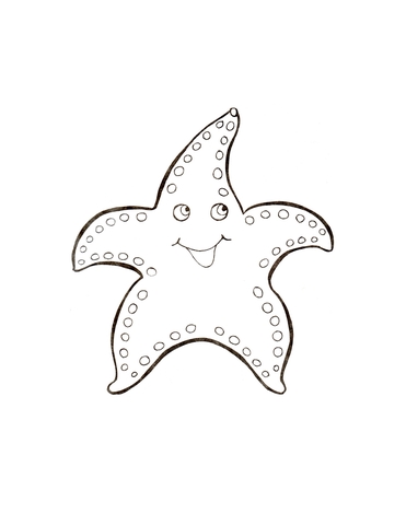 Star Fish Coloring Page